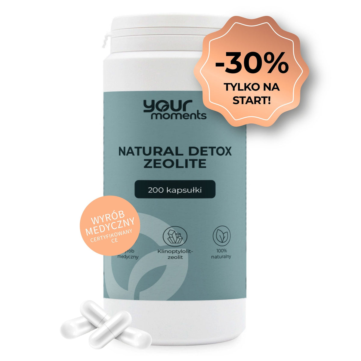 Your Moments NATURAL DETOX ZEOLITE kapsułki detoksykujące