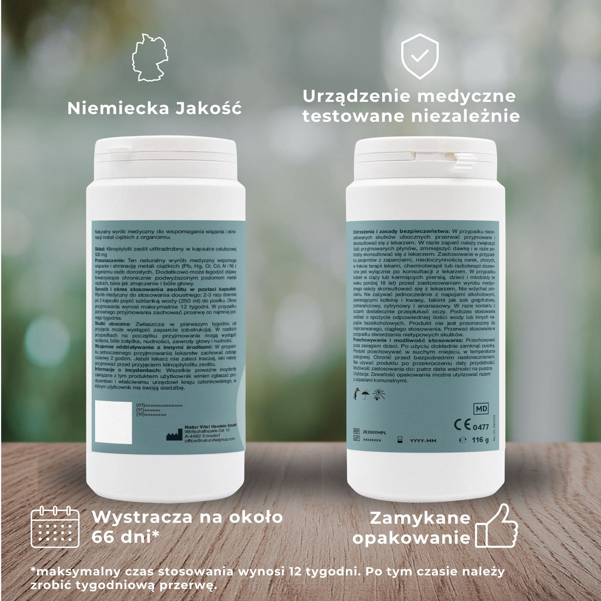 Your Moments NATURAL DETOX ZEOLITE kapsułki detoksykujące