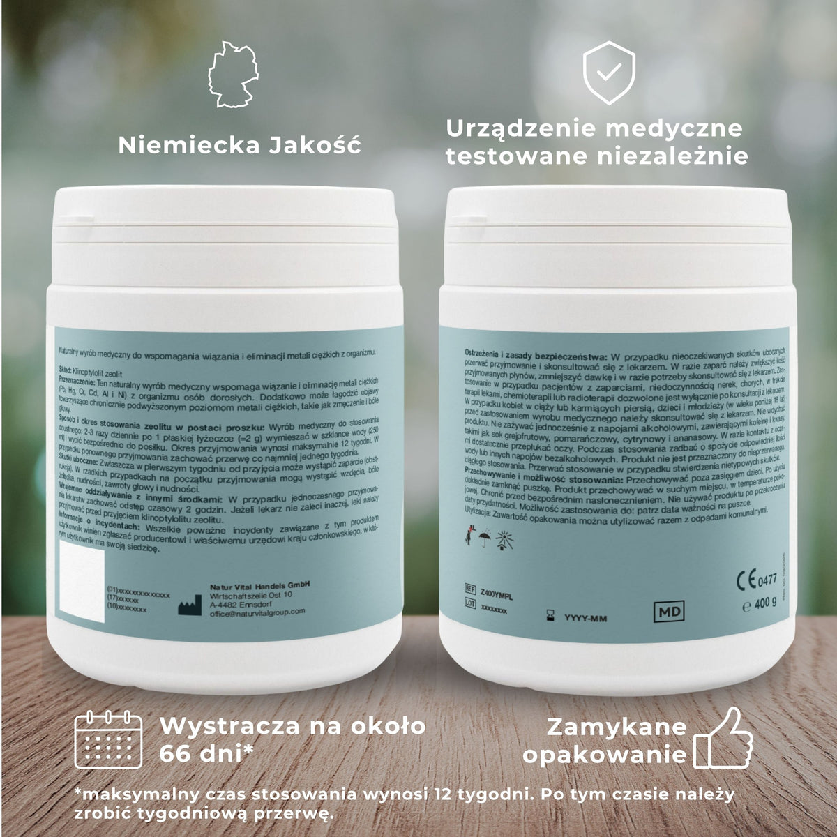 Your Moments NATURAL DETOX ZEOLITE proszek detoksykujący